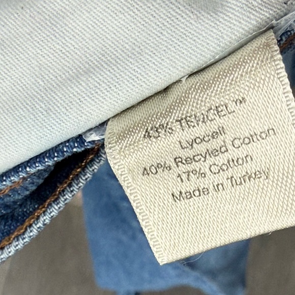 Reformation Julia Crop High Rise Cigarette Straight Leg Denim Jeans Milo Wash 25 - Picture 12 of 16